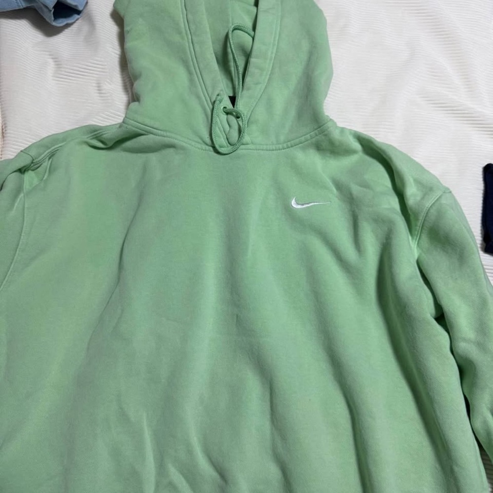 Nike Men's Mint Green Hoodie